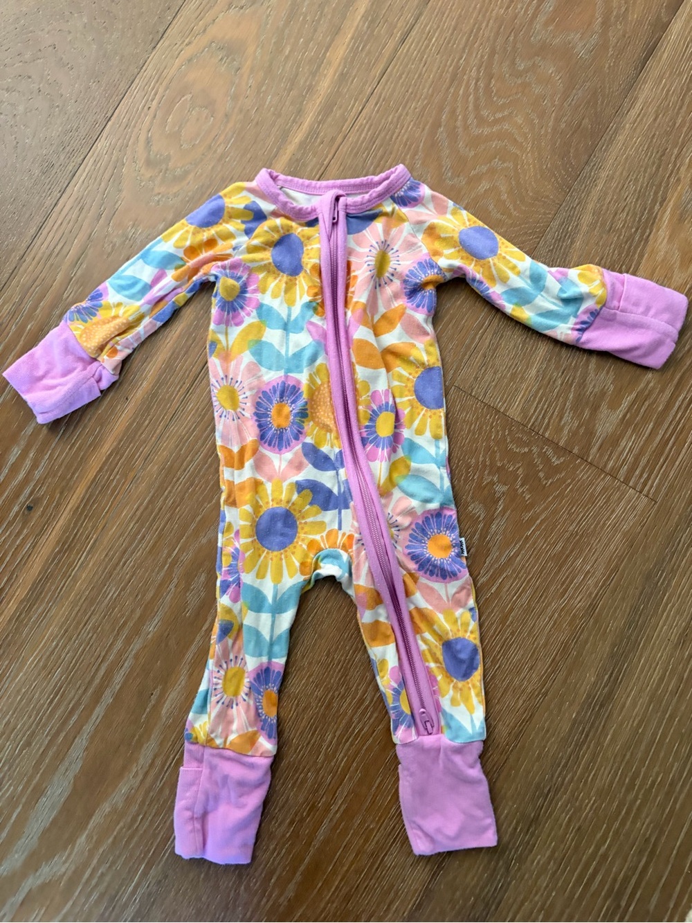 Floral little sleepies onsie